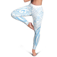 Hawaii Plumeria Lokelani Pikake Lei Leggings Uliuli Polynesian Tattoo