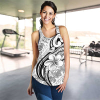 Hawaii Plumeria Lokelani Pikake Lei Women Racerback Tank Ele'ele Polynesian Tattoo