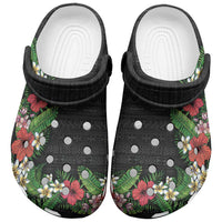 Hawaii Tropical Flowers and Leaves Clogs Shoes Tapa Pattern Colorful Mode LT03 Multicolor - Polynesian Pride