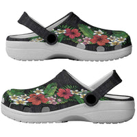Hawaii Tropical Flowers and Leaves Clogs Shoes Tapa Pattern Colorful Mode LT03 - Polynesian Pride