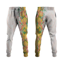 Hawaii Tropical Plant Lenalena Jogger Pants Vibrant Polynesian Pattern