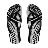 Hawaiian Kakau Art Tattoos Aquaman Style Flip Flops White Version LT03 White - Polynesian Pride
