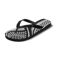 Hawaiian Kakau Art Tattoos Aquaman Style Flip Flops White Version LT03 - Polynesian Pride