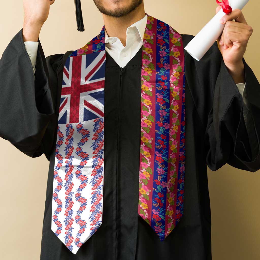 Hawaiian Lei Graduation Stole National Flag Striped Style