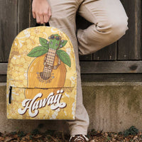 Hawaiian Mango Ukulele Backpack Retro Yellow Hibiscus Pikake Lei LT9 - Polynesian Pride