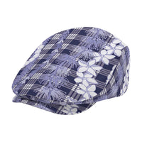 Hawaiian Ohia Lehua Lei Jeff Hat Plaid Palaka Uliuli hohonu Pattern LT9 - Polynesian Pride