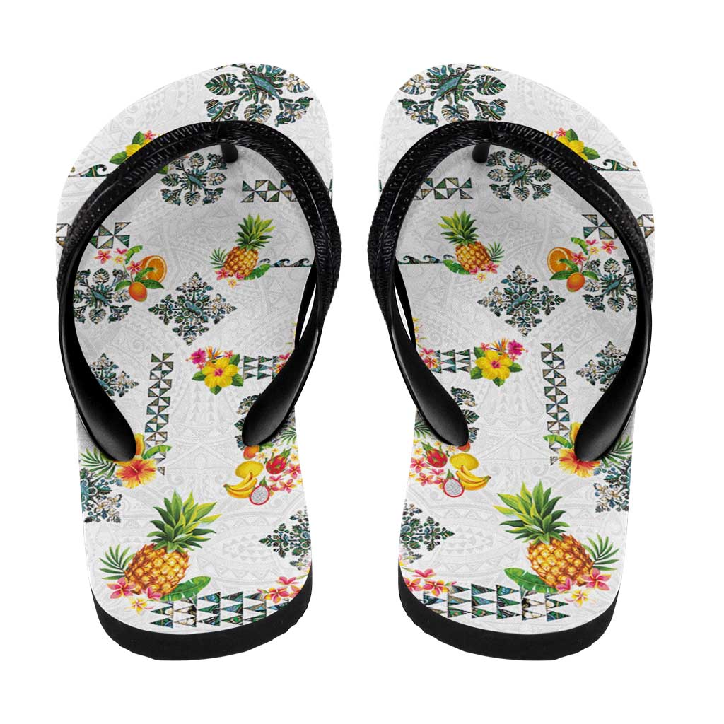 Hawaiian Quilts Flip Flops Tropical Fruits and Plants LT03 - Polynesian Pride