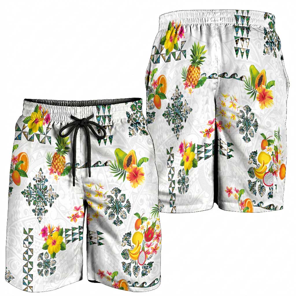 Hawaiian Quilts Shorts for Men Tropical Fruits and Plants LT03 - Polynesian Pride