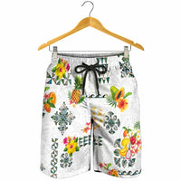 Hawaiian Quilts Shorts for Men Tropical Fruits and Plants LT03 - Polynesian Pride