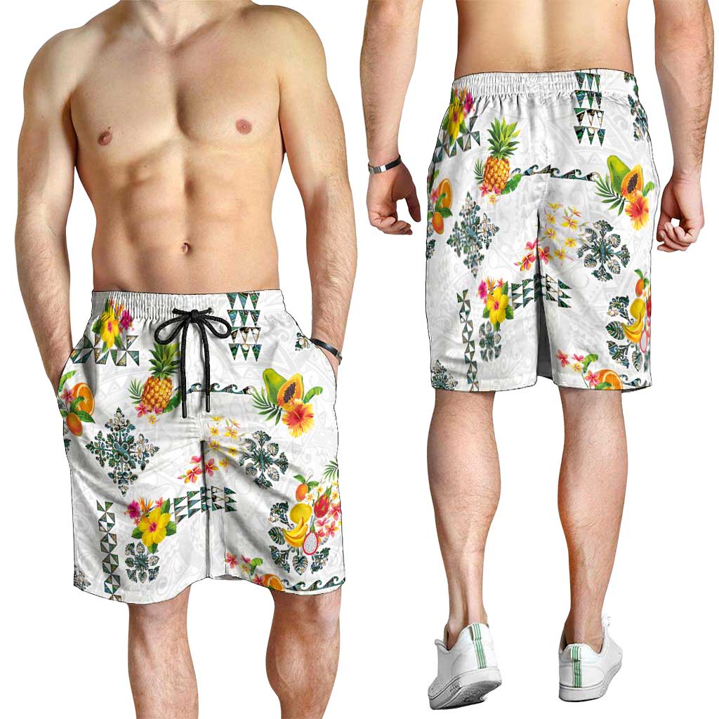 Hawaiian Quilts Shorts for Men Tropical Fruits and Plants LT03 - Polynesian Pride