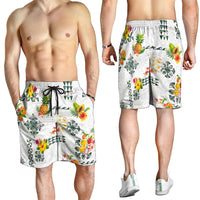 Hawaiian Quilts Shorts for Men Tropical Fruits and Plants LT03 - Polynesian Pride