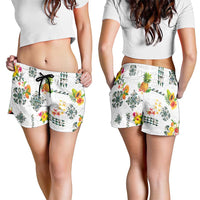 Hawaiian Quilts Shorts for Women Tropical Fruits and Plants LT03 - Polynesian Pride