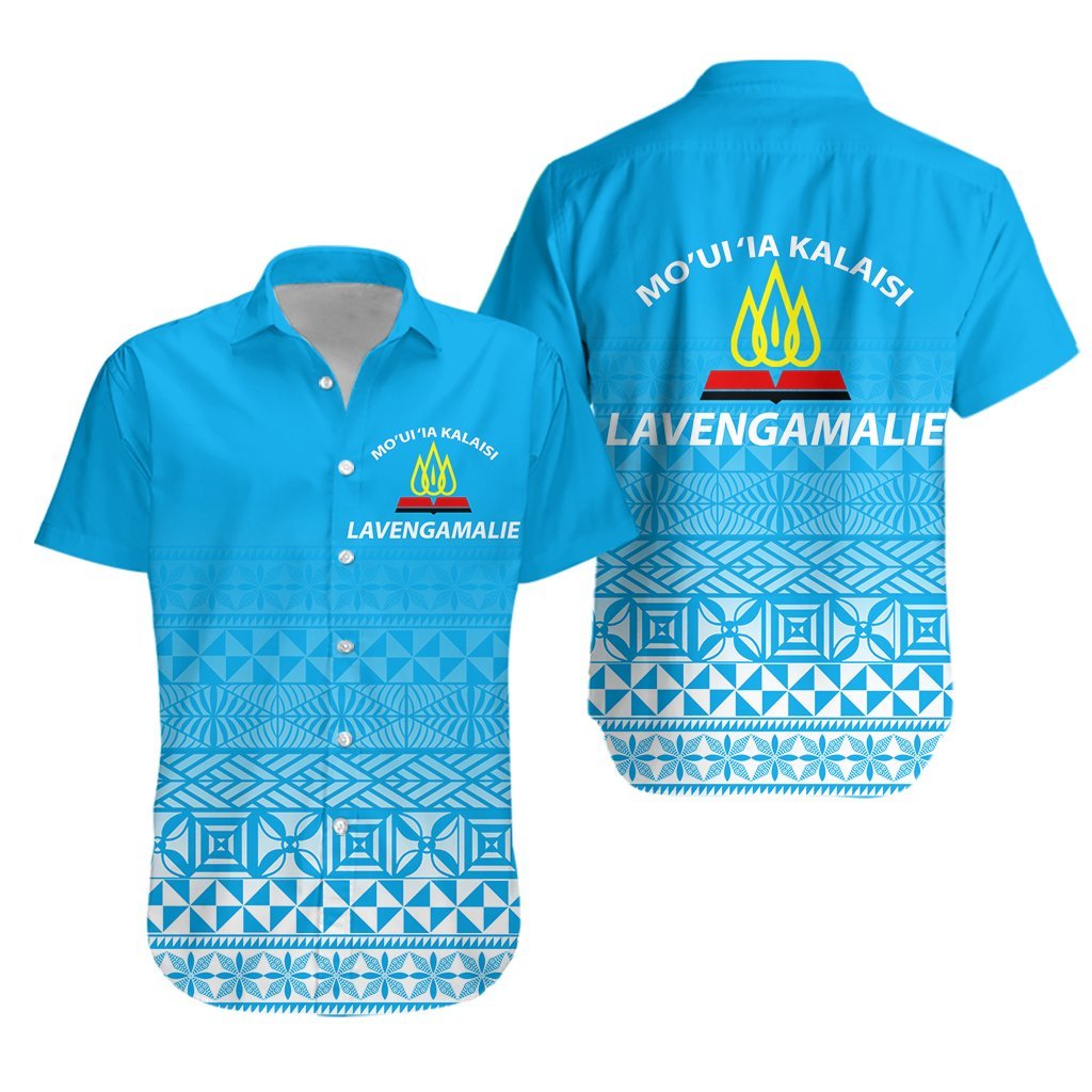 Tonga Lavengamalie College Tongan Pattern Hawaiian Shirt - LT12 Unisex Blue - Polynesian Pride