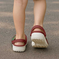 Hawaiian Taro Leaves-Hibiscus and Plumeria Clogs Shoes Polynesian Art-Kakau Tattoo Red LT03 - Polynesian Pride