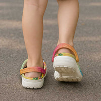 Hawaiian Tropical Fruits and Plants Clogs Shoes Kakau Pattern Summer Vibe LT03 - Polynesian Pride