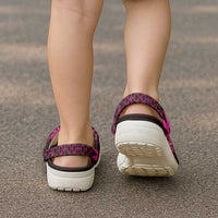 Humpback Whale Matariki New Zealand Clogs Shoes NZ Maori Paikea Poutama Luxury Pink LT14 - Polynesian Pride