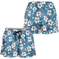 Karakarawa Bula Fiji Shorts for Women Fijian Tapa Seamless Hibiscus LT14 - Polynesian Pride