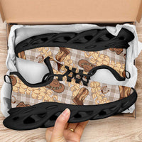 Khaki Palaka Hawaii Cowboy Clunky Sneakers Puakenikeni Lei Paniolo Papale Seamless Vibes LT14 - Polynesian Pride