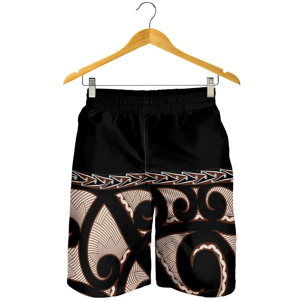 Kia Ora New Zealand Shorts for Men Aotearoa Proud Maori With Silver Fern LT14 - Polynesian Pride