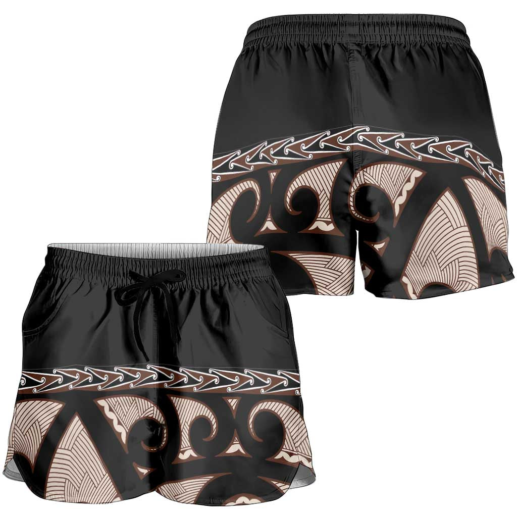 Kia Ora New Zealand Shorts for Women Aotearoa Proud Maori With Silver Fern LT14 - Polynesian Pride