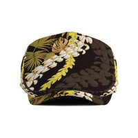 Kula Aloha Hawaii Lei Jeff Hat Tropical Flowers Elegant Vibe LT14 Gold - Polynesian Pride