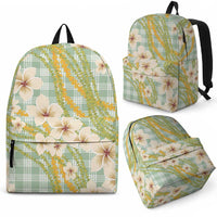Liko Kukui Hawai'i Palaka Plumeria Backpack Puakenikeni and Maile Lei LT9 - Polynesian Pride