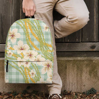 Liko Kukui Hawai'i Palaka Plumeria Backpack Puakenikeni and Maile Lei LT9 - Polynesian Pride