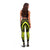 Lime Green New Zealand Mangopare Leggings Aotearoa Maori Koru Style LT14