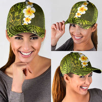 Lime Green Polynesia Classic Cap Plumeria Tropical Leaves With Galaxy Polynesian Art LT14 - Polynesian Pride