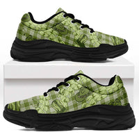 Lime Palaka Hawaii Cowboy Chunky Sneakers Puakenikeni Lei Paniolo Papale Seamless Vibes LT14 Lime - Polynesian Pride