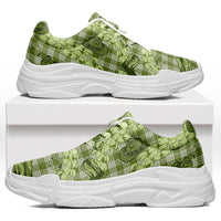 Lime Palaka Hawaii Cowboy Chunky Sneakers Puakenikeni Lei Paniolo Papale Seamless Vibes LT14 Lime - Polynesian Pride