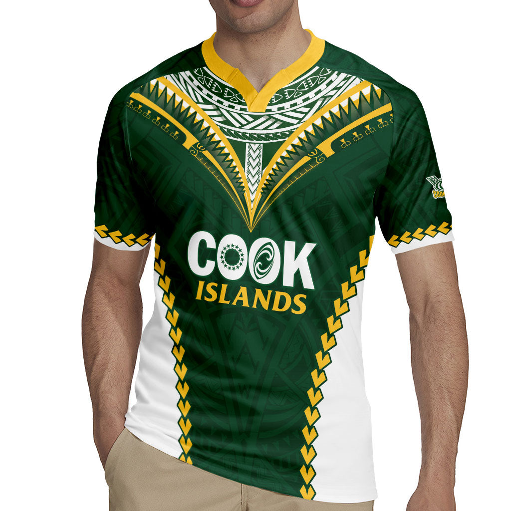 Custom Rugby League Cook Islands Rugby Jersey Tribal Pattern Green Version LT01 - Polynesian Pride