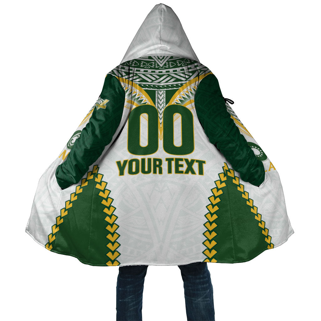 Custom Rugby League Cook Islands Cloak Tribal Pattern White Version LT01 Unisex White - Polynesian Pride