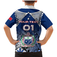 Custom Samoa Rugby Family Matching Mermaid Dress and Hawaiian Shirt Toa Samoa Myriad Patterns LT01 - Polynesian Pride