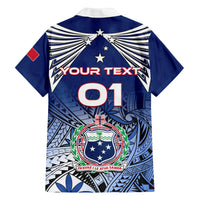 Custom Samoa Rugby Family Matching Off Shoulder Long Sleeve Dress and Hawaiian Shirt Toa Samoa Myriad Patterns LT01 - Polynesian Pride