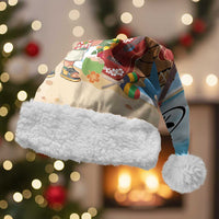 Hawaii Golf Christmas Santa Hat Mele Kalikimaka Funny Golfer Santa LT01 With Fur Blue - Polynesian Pride