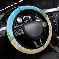 Hawaii Golf Christmas Steering Wheel Cover Mele Kalikimaka Funny Golfer Santa LT01 Universal Fit Blue - Polynesian Pride