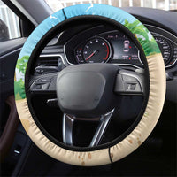 Hawaii Golf Christmas Steering Wheel Cover Mele Kalikimaka Funny Golfer Santa LT01 - Polynesian Pride