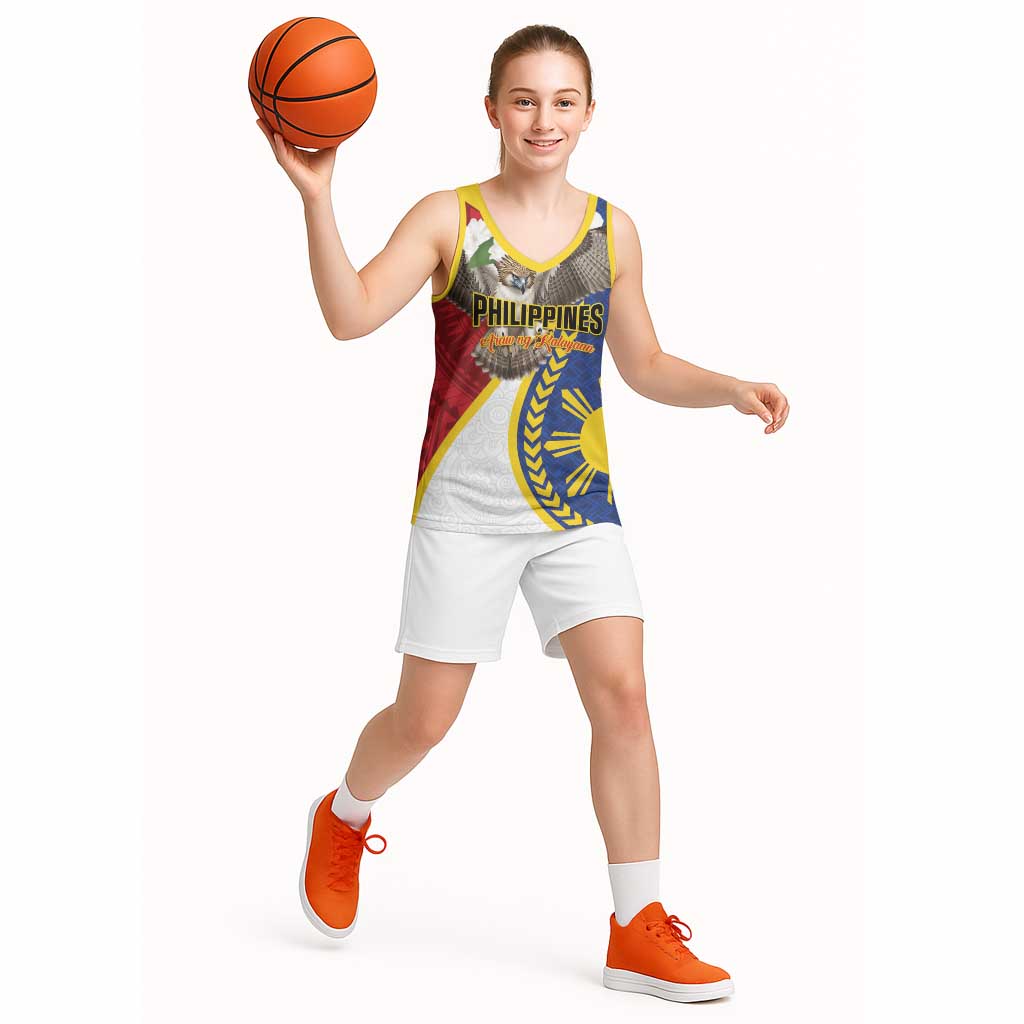 Personalized Philippines Basketball Jersey Filipino Araw ng Kalayaan LT01 - Polynesian Pride