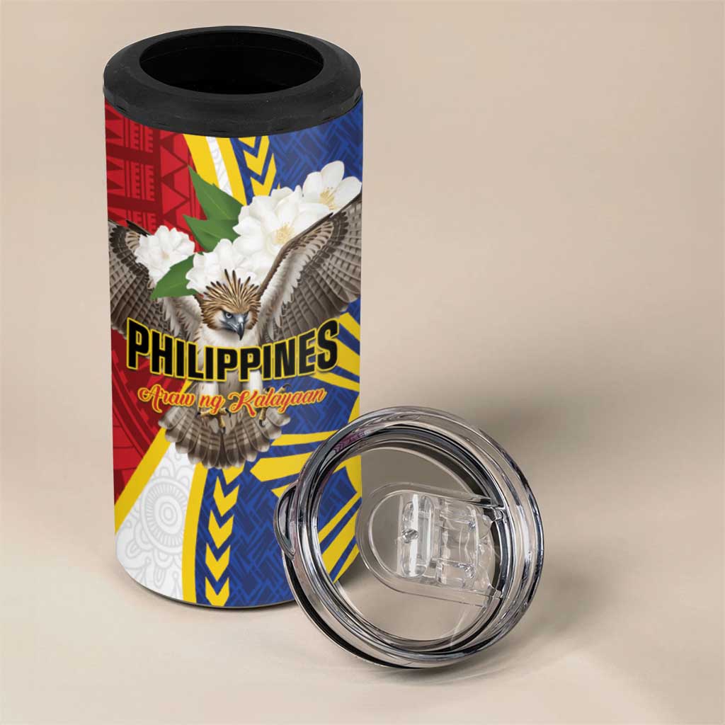 Personalized Philippines 4 in 1 Can Cooler Tumbler Filipino Araw ng Kalayaan