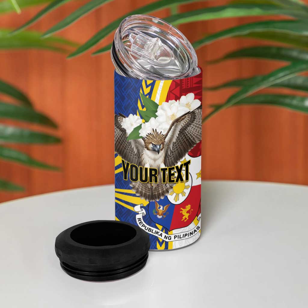 Personalized Philippines 4 in 1 Can Cooler Tumbler Filipino Araw ng Kalayaan