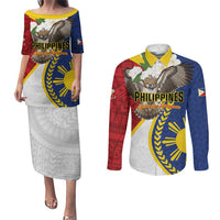 Personalized Philippines Couples Matching Puletasi and Long Sleeve Button Shirt Filipino Araw ng Kalayaan