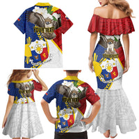 Personalized Philippines Family Matching Mermaid Dress and Hawaiian Shirt Filipino Araw ng Kalayaan LT01 - Polynesian Pride