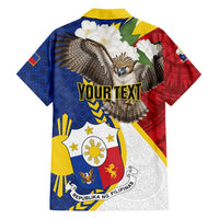 Personalized Philippines Family Matching Off The Shoulder Long Sleeve Dress and Hawaiian Shirt Filipino Araw ng Kalayaan LT01 - Polynesian Pride