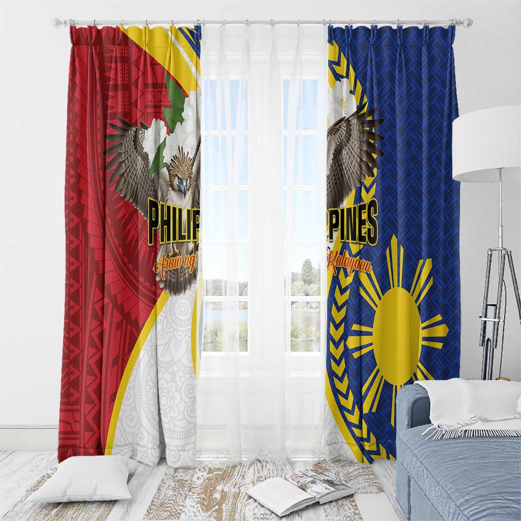 Philippines Window Curtain Filipino Araw ng Kalayaan