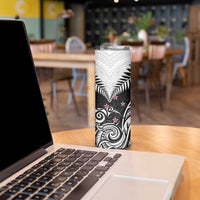 New Zealand Skinny Tumbler Aotearoa Maori Kiwi Black Fern LT01 - Polynesian Pride