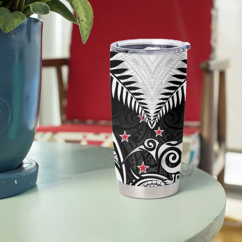 New Zealand Tumbler Cup Aotearoa Maori Kiwi Black Fern LT01 - Polynesian Pride