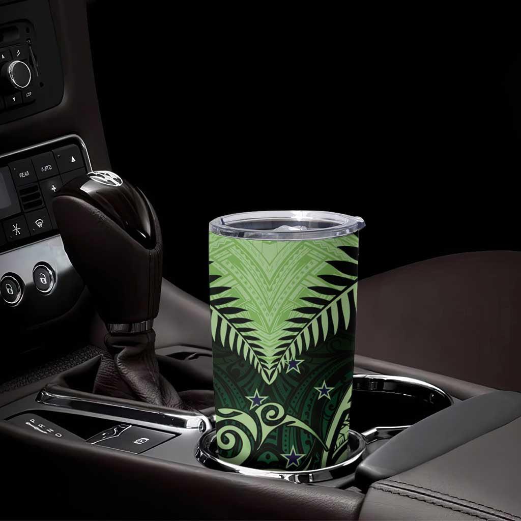 New Zealand Tumbler Cup Aotearoa Maori Kiwi Green Fern LT01 - Polynesian Pride