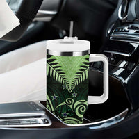 New Zealand Tumbler With Handle Aotearoa Maori Kiwi Green Fern LT01 - Polynesian Pride