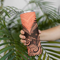 New Zealand Skinny Tumbler Aotearoa Maori Kiwi Orange Fern LT01 - Polynesian Pride